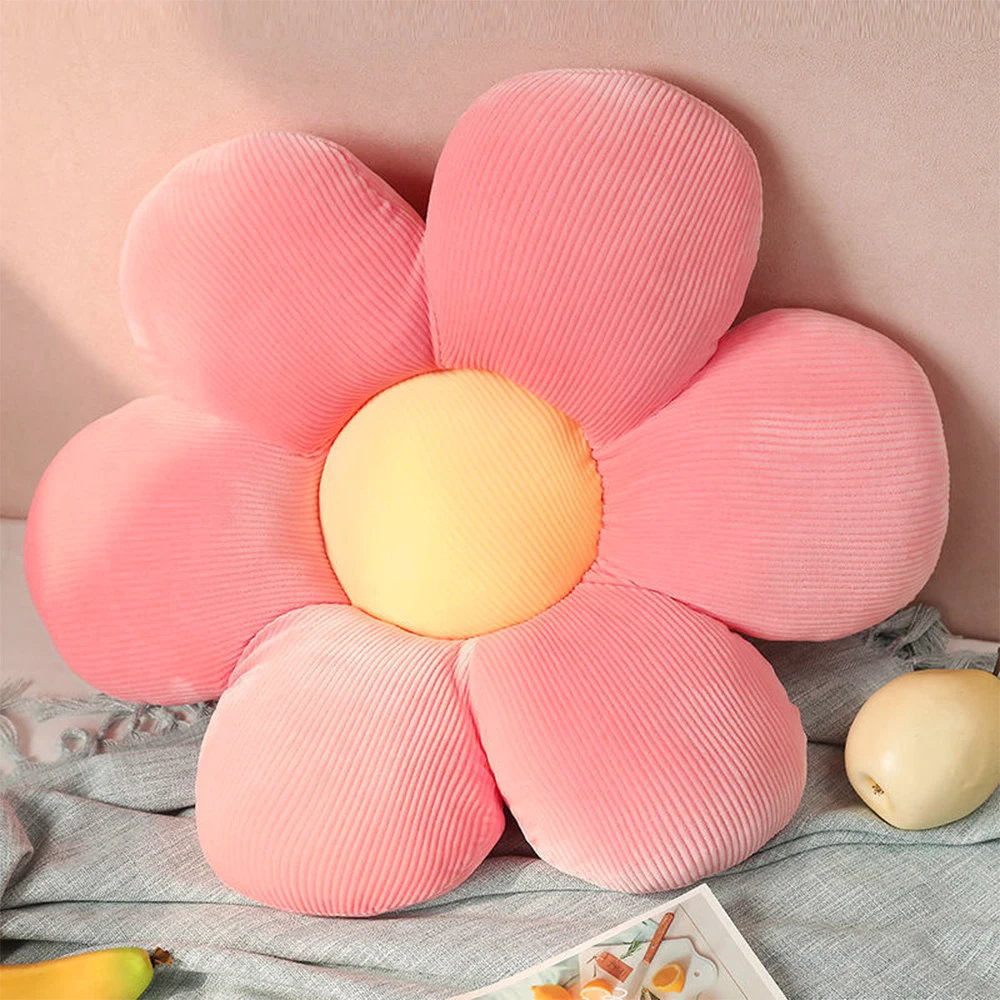 Daisy Sunflower Petal Pillow Cushion Chair Stuffed Plush Backrest Office Floor Ornament Decoration Dolls for Christmas Gift Toys 6