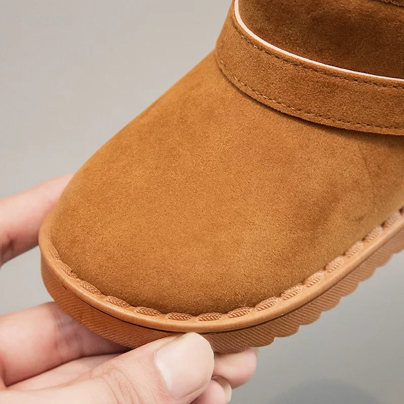 Winter Children's Snow Boots Girls' Shoes Boys' Boots Baby Non Slip Plush Thick Cotton Shoes 2-10Years Old Kids winter snow boots