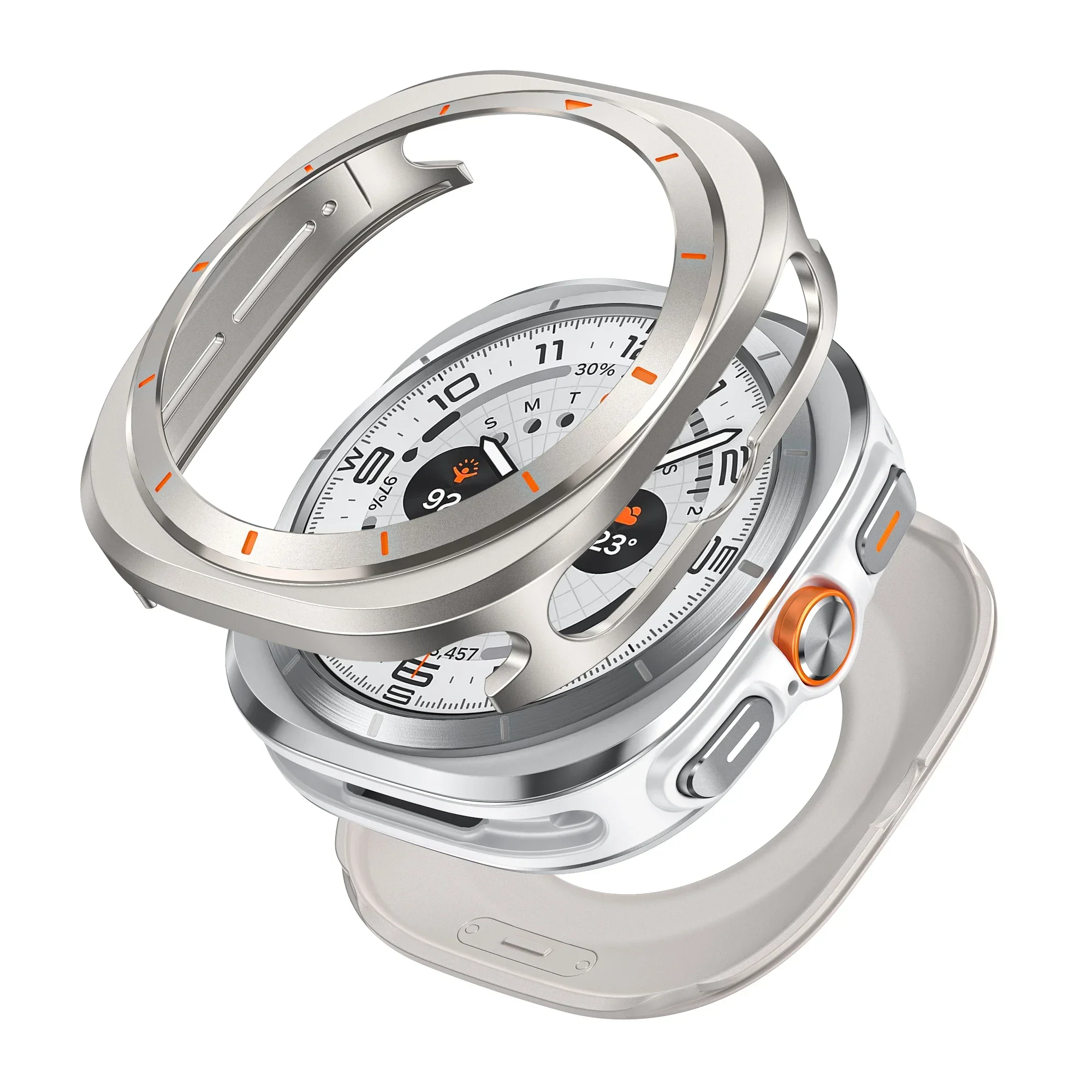 Luxury Aluminium Case For Samsung Galaxy Ultra Watch Ultra 47mm Metal Cover Screen Protector - Image 2