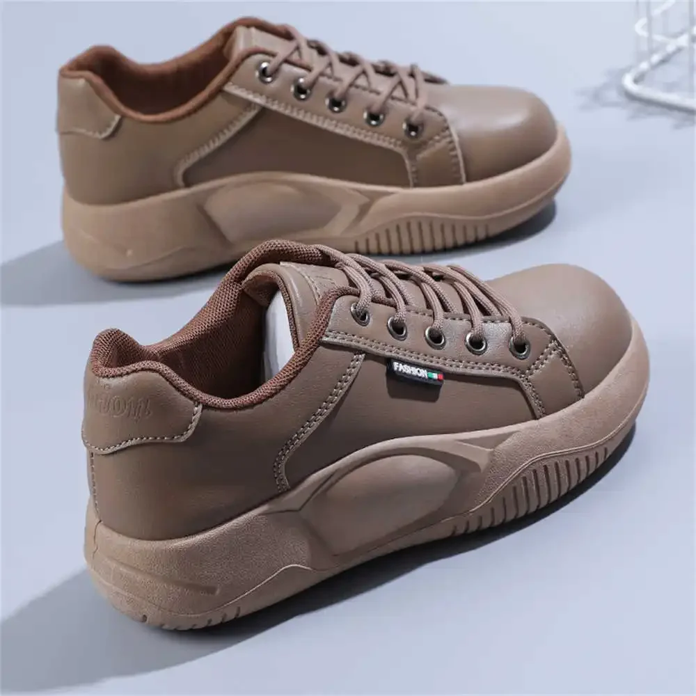 

thick sole round tip tennis boot woman Skateboarding brown woman sneakers shoes 12 size sport hypebeast fat lux super deals YDX2