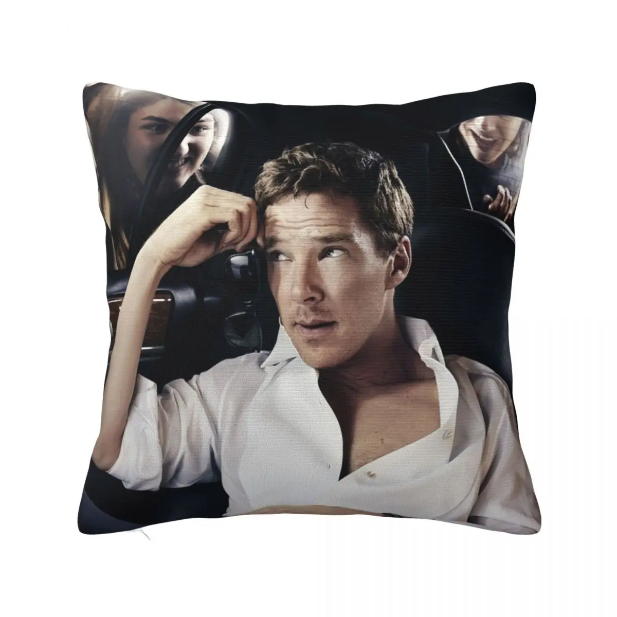 

Benedict Cumberbatch Pillowcase Printed Polyester Cushion Cover Decor Actor Collage Throw Pillow Case Cover Home Square 45X45cm