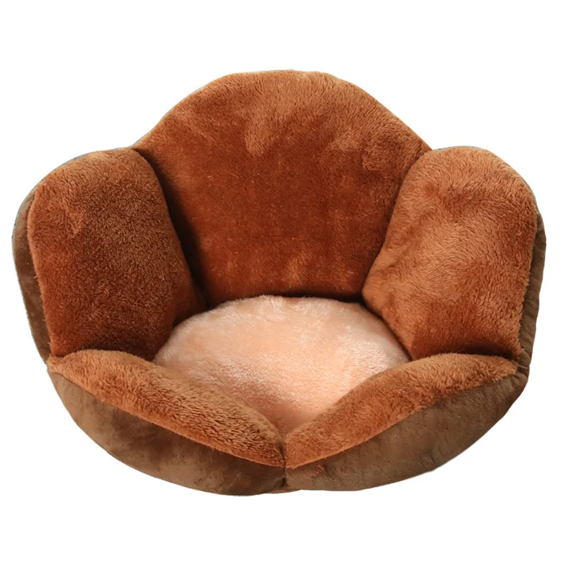 Warm  Cat Kennel Plus Velvet Round Pet Bed