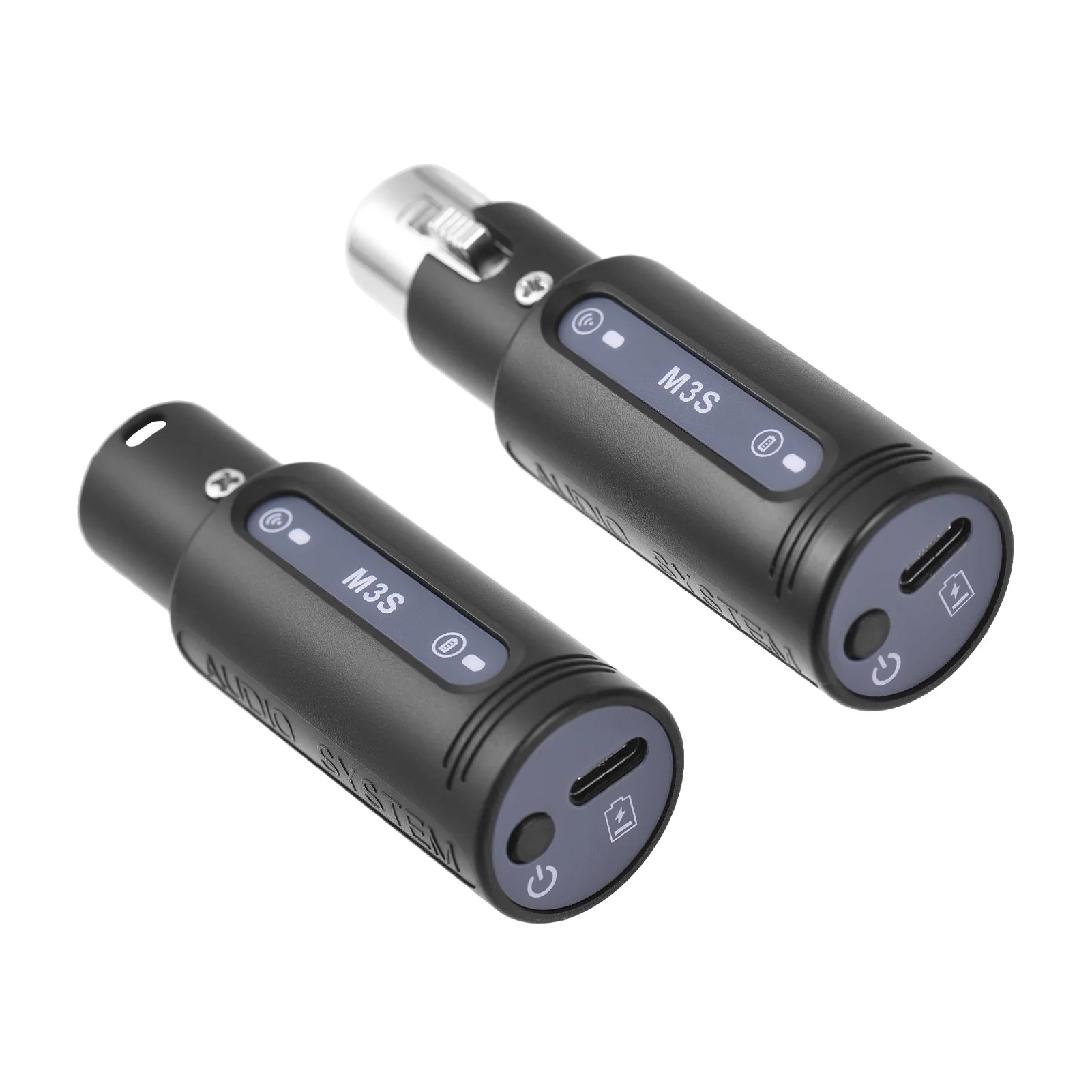 2.4G Microphone Wireless Transmitter Receiver Rechargeable Wireless Mic System Built-in Gain Effects Xlr Transmitter Receiver