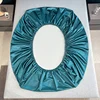 Satin Waterproof Fitted Sheet Artificial Silk Mattress Cover Solid Color Elastic Band Bed Sheet Small And Large Bed Cover 6