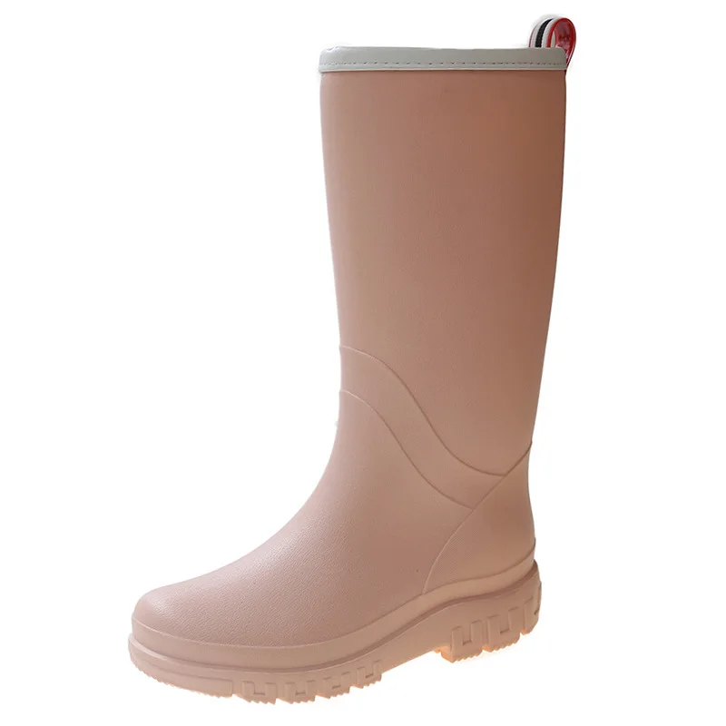 2023 Waterproof Women Rain Boots Knee-high Anti-slip Boots Outdoor Garden Rain Shoes For Woman