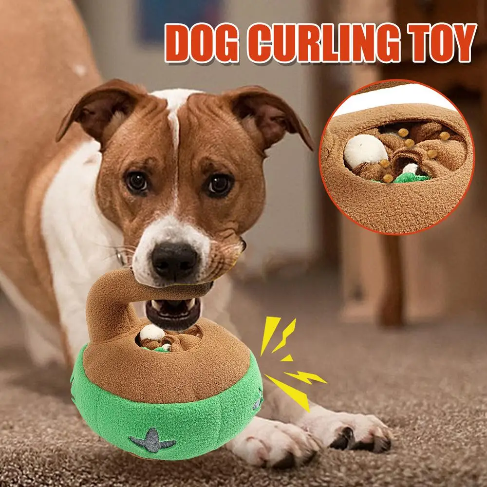 Toys Curling Puck Shape Dog Interactive - PeticaDeals