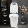 Luxury Smart Toilet with Dryer and warm water,  Elongated Bidet Toilet with Heated Seat, with Remote Control, LED Night Light 2