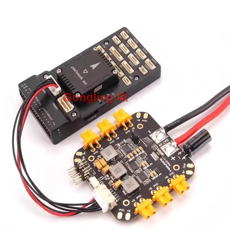 홀리브로 PM03D 파워 모듈, 플라이트 컨트롤러 호환, I2C 파워 모니터 사용, XT30 XT60 커넥터 포함, RC FPV 드론 부품용