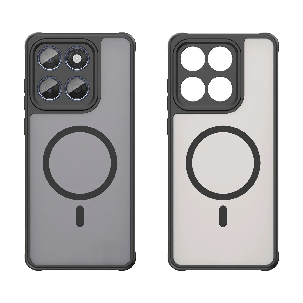 Matte Clear Magnetic Shockproof Phone Case Cover