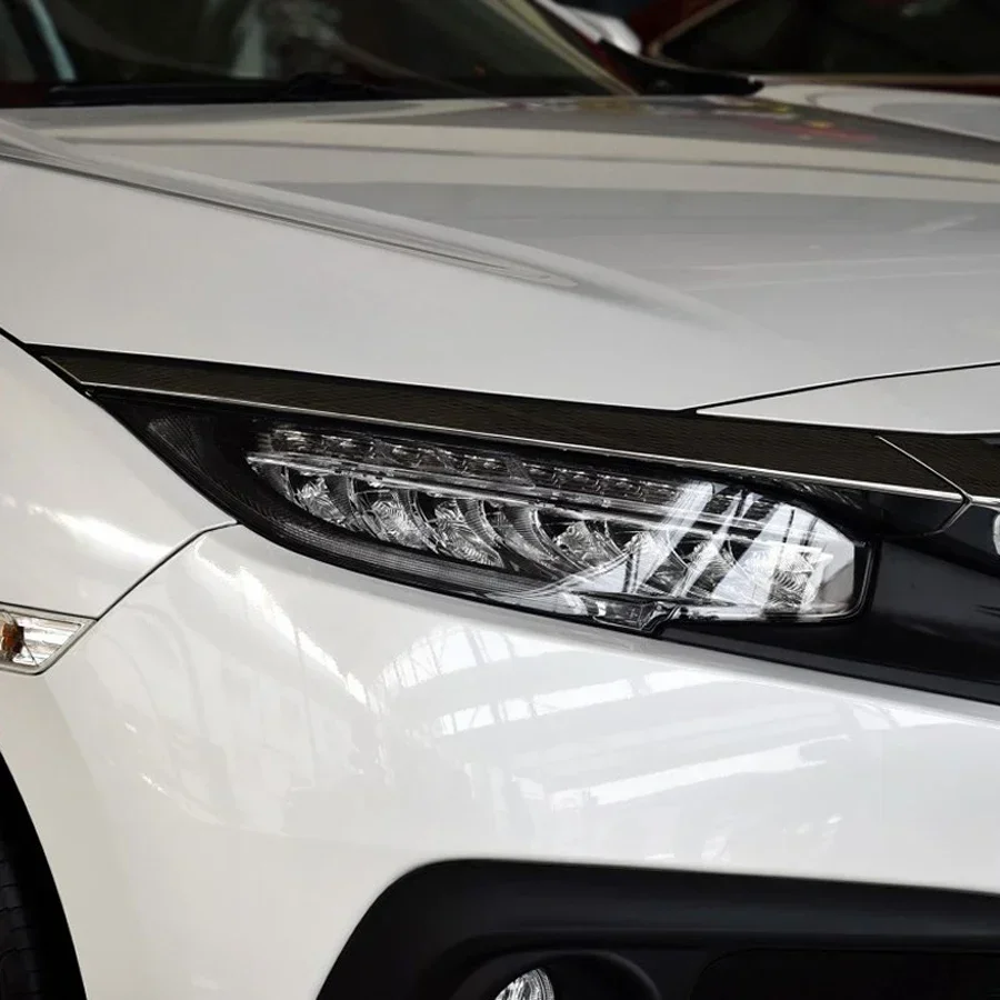Honda Civic 2016 2017 2018 2019, 높은 표준 LED 전조등 커버, 투명 전등갓 램프, 헤드라이트 쉘 렌즈, 플렉시 글라스