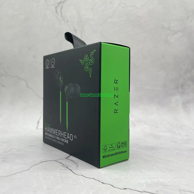 New Razer Hammerhead V3 Universal Wired Earbuds For PS4,PC,Mac