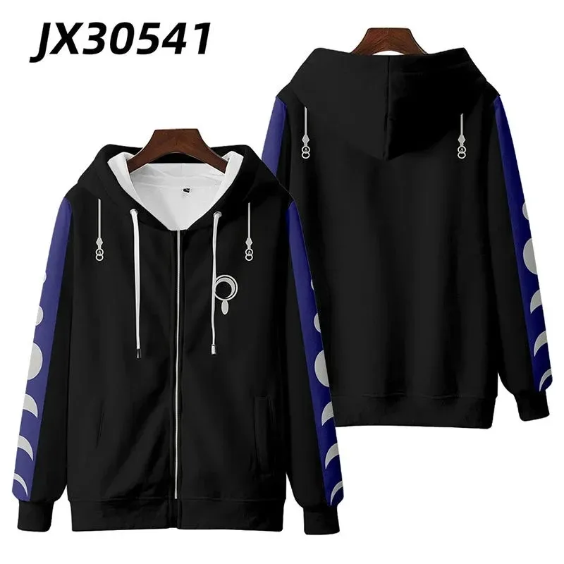 Honkai: Star Rail Jingliu 3D Print Zip Up Women/Men Hoodie Sweatshirt Streetwear Hip Hop Jing Liu Cosplay Zipper Hooded Jacket