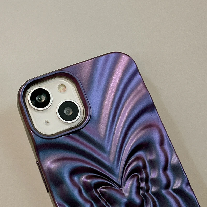 Plating 3D Butterfly Bumpy Texture Case for iPhone
