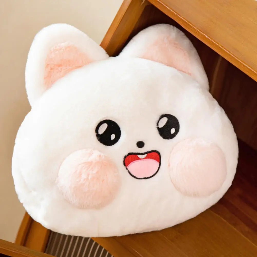 Vivid Cute Appease Toy Plush Cat Doll Stuffed Cartoon Animal Toy PP Cotton Filling Plush Hand Warmer Home Decoration 3 in 1 hand warmer