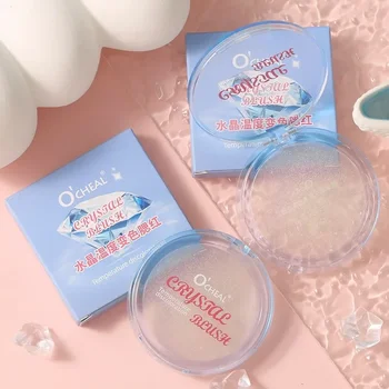 Color Changing Temperature Warm Blush Clear Crystal Shimmer Highlight Long Lasting Natural Nude Makeup Cream Fine