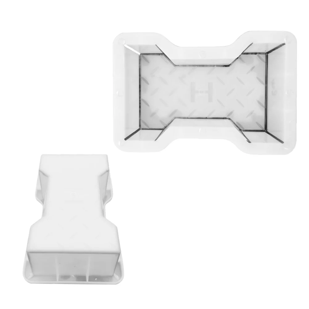 Home Garden Courtyard DIY Paving Mould Road Concrete Brick Carving Stone Path Paving Road Walk Maker Mold Imitation 1-4PCS
