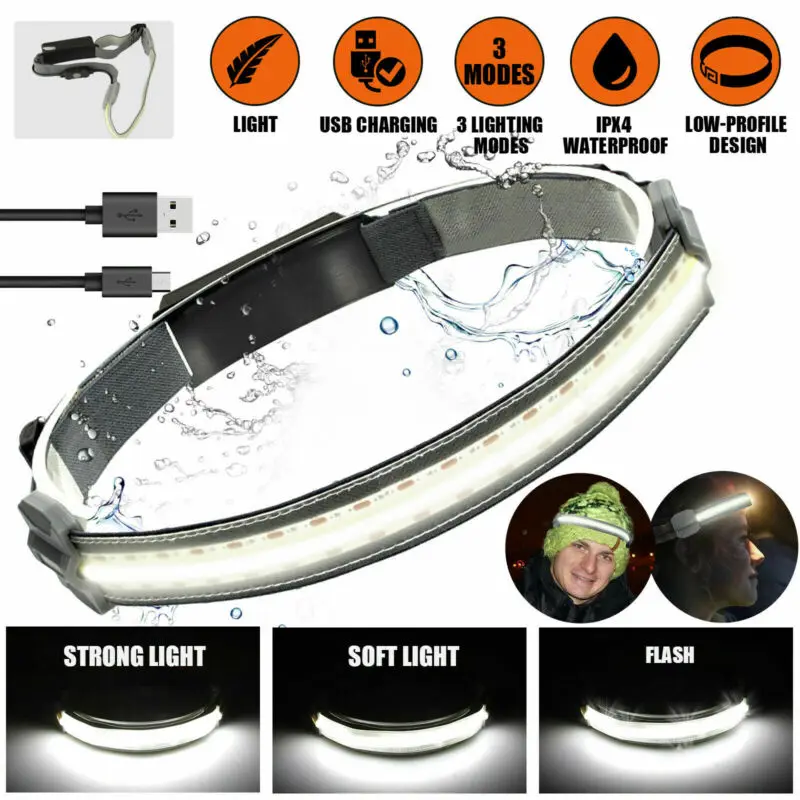 

Z20 10W COB Warm White2835 Red Headlamp Built-in Battery USB Rechargeable Headlight Outdoor Waterproof Camping Working Head Lamp