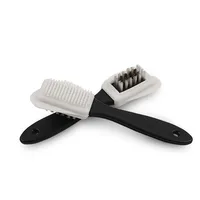 3 Side Cleaning Brush Rubber Eraser Set Fit For Suede Nubuck Shoe Stain Dust Shoes Brush Steel Plastic Rubber Boot Cleaner 1