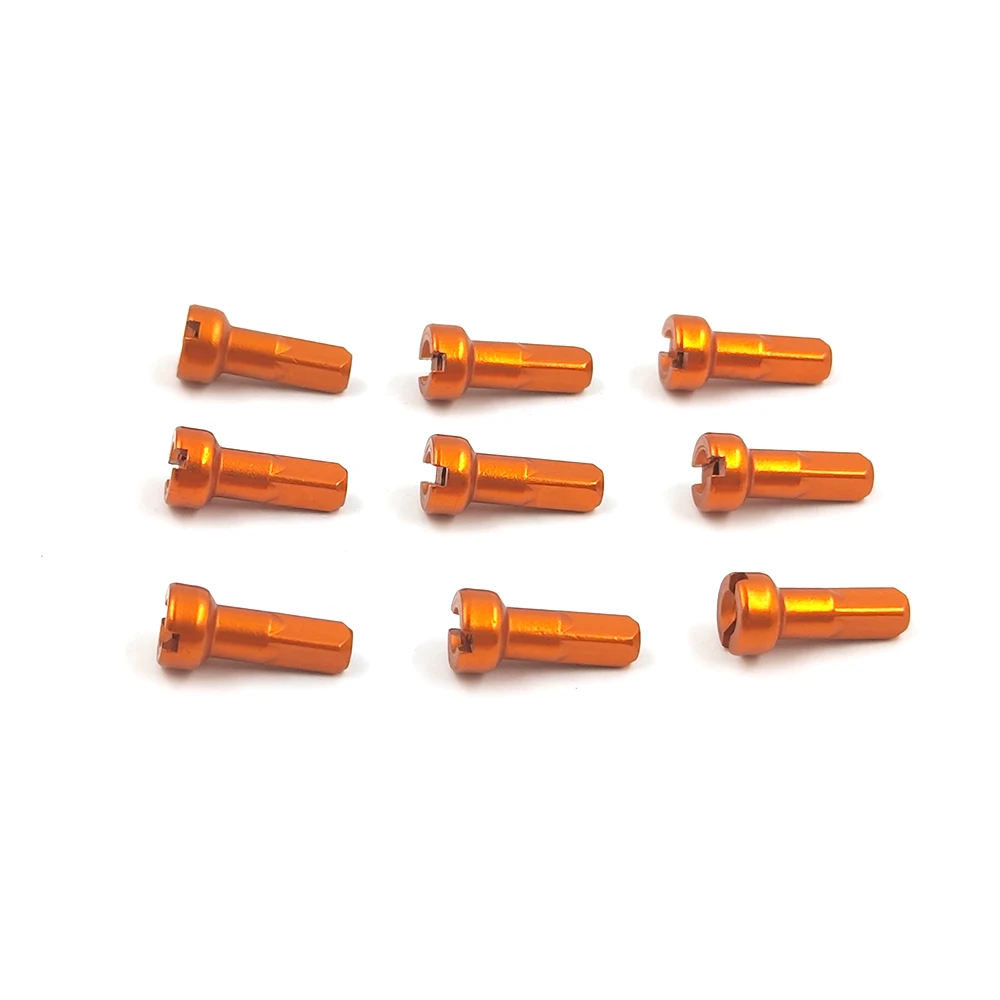 EVOMAS MV Round Head Bicycle Aluminum Alloy Nipples 14G Gauge 2.0 14mm High Strength For MTB Road Bike parts 0.5g/pc