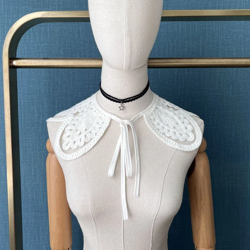 

Korean Shirt Fake Collar Shawl for Women Detachable Collar Clothing Accessory Removable Neckwear False Collar Fuax Cols