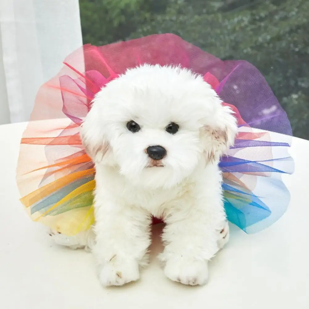 Tutu Dress，Teddy Schnauzer Puppy Pet Costume Apparel，Breathable Summer Dog Two-legged Clothes，Dog Skirts