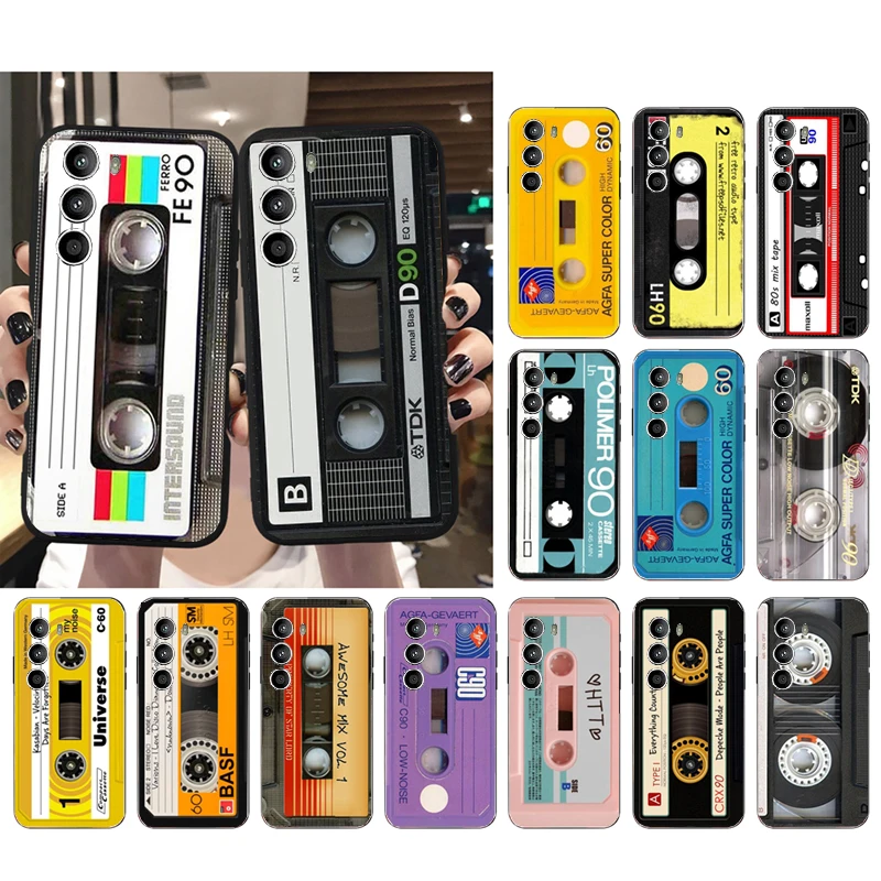 

Cassette Tape Phone Case for Moto G72 G13 G32 G53 G41 G31 G23 G22 G60 G52 G100 G200 GStylus G30 G10 G20 G50 G Pure