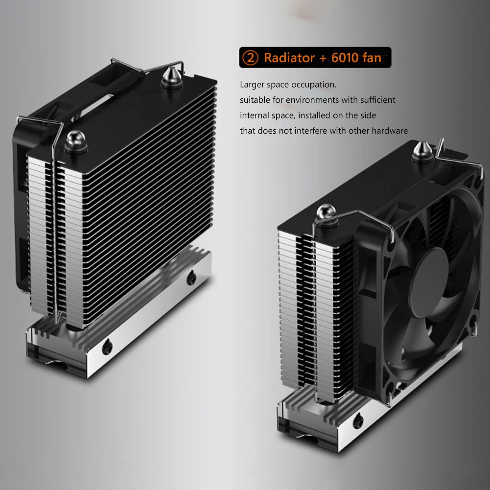Estado Sólido Disco Rígido Dissipador de Calor com 6010 Ventilador Ssd Radiador Pci-e 4.0 5.0 de Alumínio Dissipador de Calor de Refrigeração Almofada Térmica M.2-three m2 2280 - Imagem 4