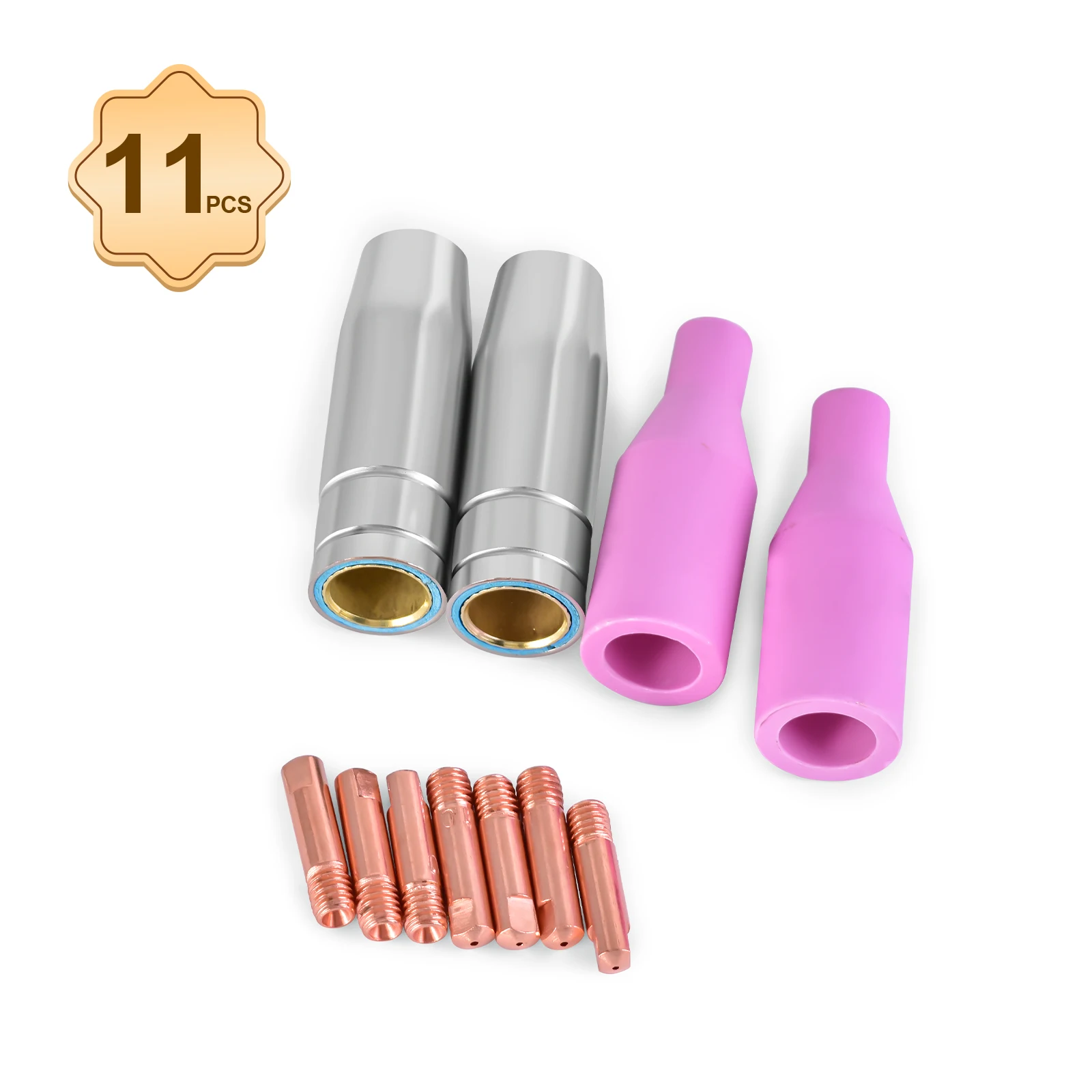 11pcsHZXVOGENMigTorchAccessoriesWith08mm10mmConductive