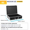 1pc Tool Storage Box, Metal Toolbox, Makeup Storage Organizer Box, Aluminium Tool Box For Tool Instrument Equipment Fishing 5
