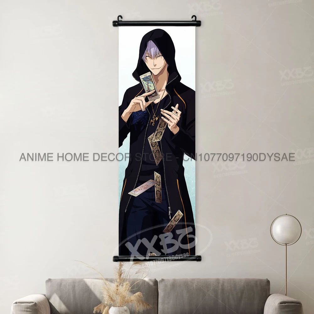 Bleach Anime Art Scroll: Ichigo & Orihime Decorative Wall Hanging