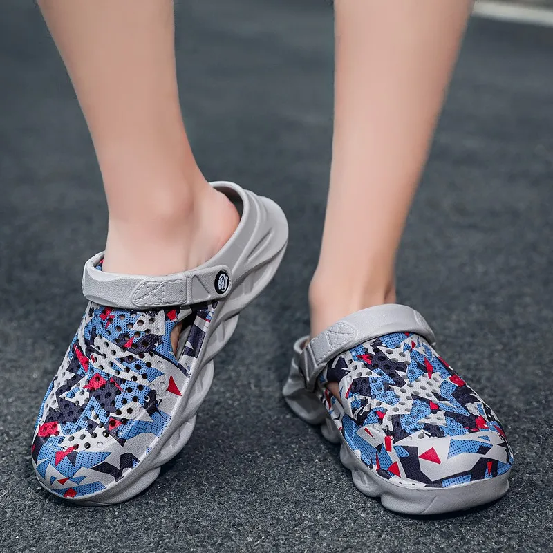 Sandals Clogs Fashion Sandals, Men Summer Beach Slippers Breathable Non-slip Casual Garden Shoes