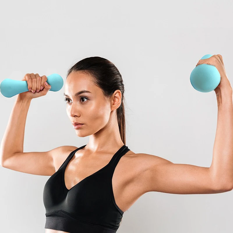 2Kg Special Dumbbells for Aerobic Fitness and Weight Loss Rubber