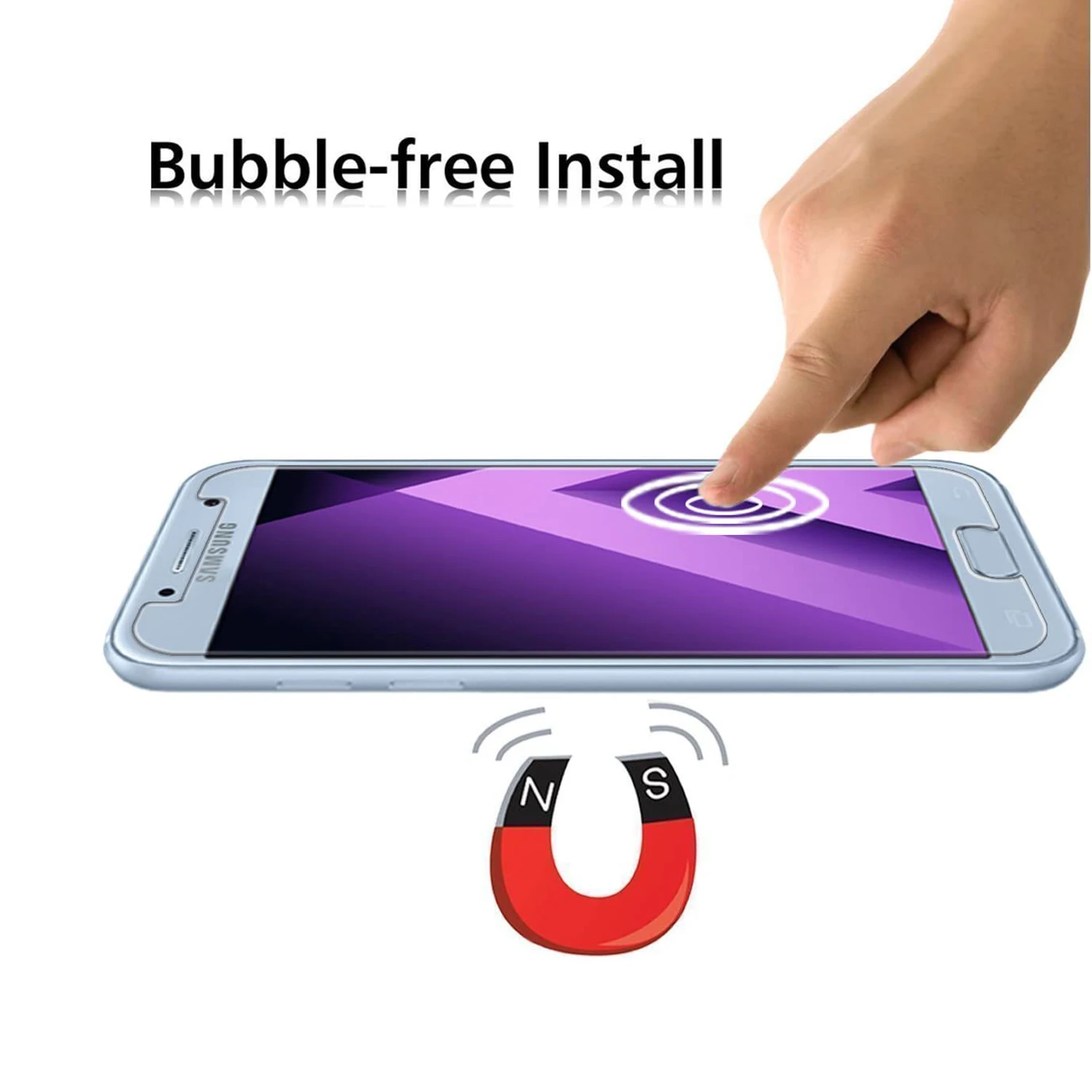 2/4 قطعة الزجاج المقسى لسامسونج غالاكسي A5 2017 J3...