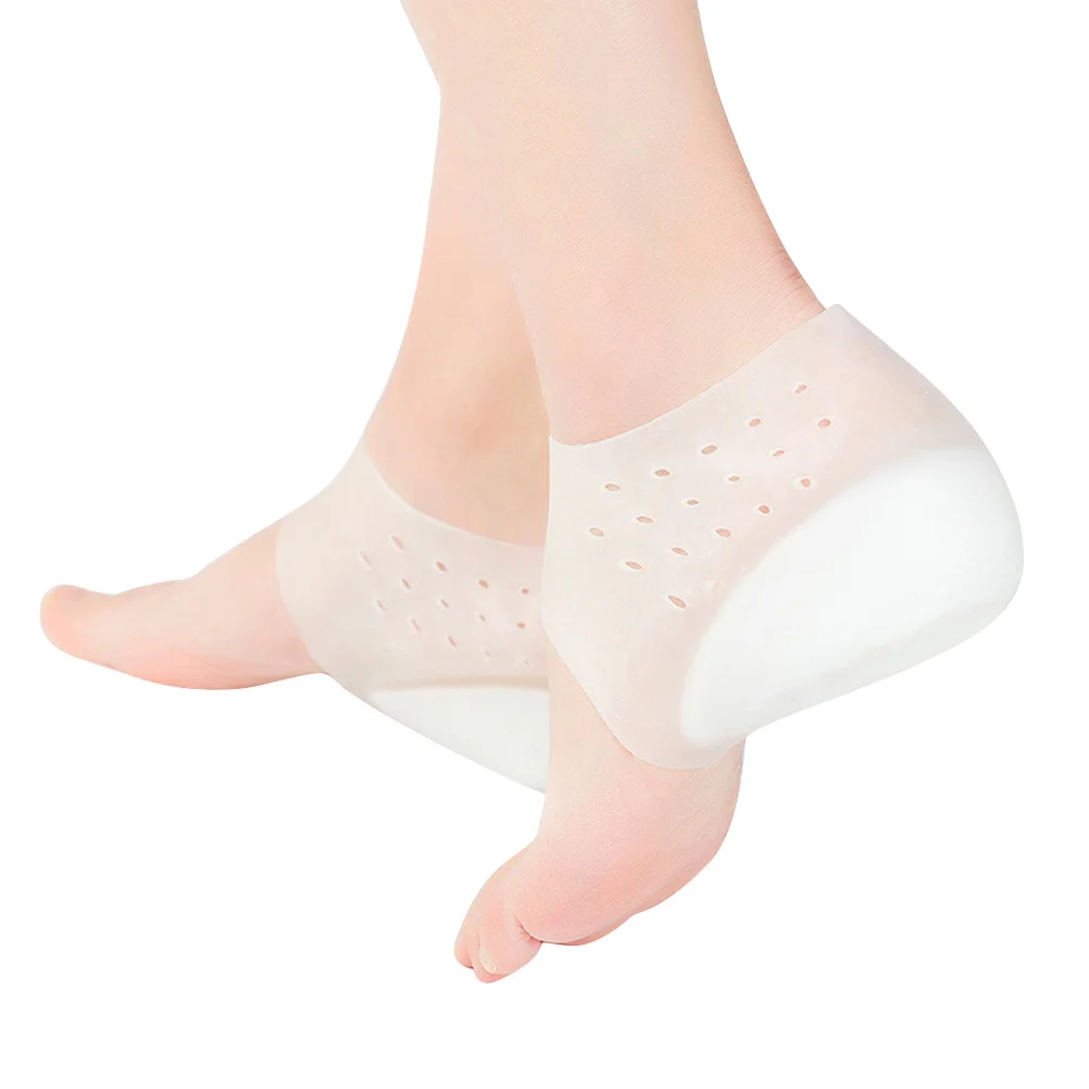 

Invisible Height Increase Insole Heel Cushion Inserts Shoe Silicone Heel Lift Insole Leg Lengthen White Size 33- 39 ( 2cm )