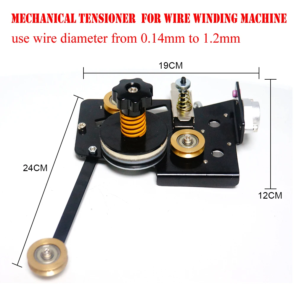 

New 0.14mm To 1.2mm Coil Winder Device Use Wire Winding Machine Parts Mechanical Damping Tensor Tensioner Tension Controller