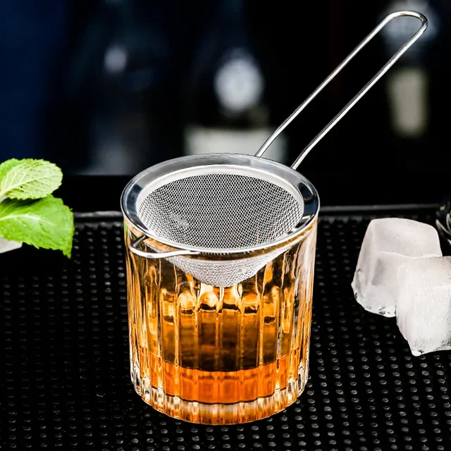 Colino Da Cocktail In Acciaio Inox - Con Molla Rimovibile, Per Baristi, Facile Da Pulire - Foto 2