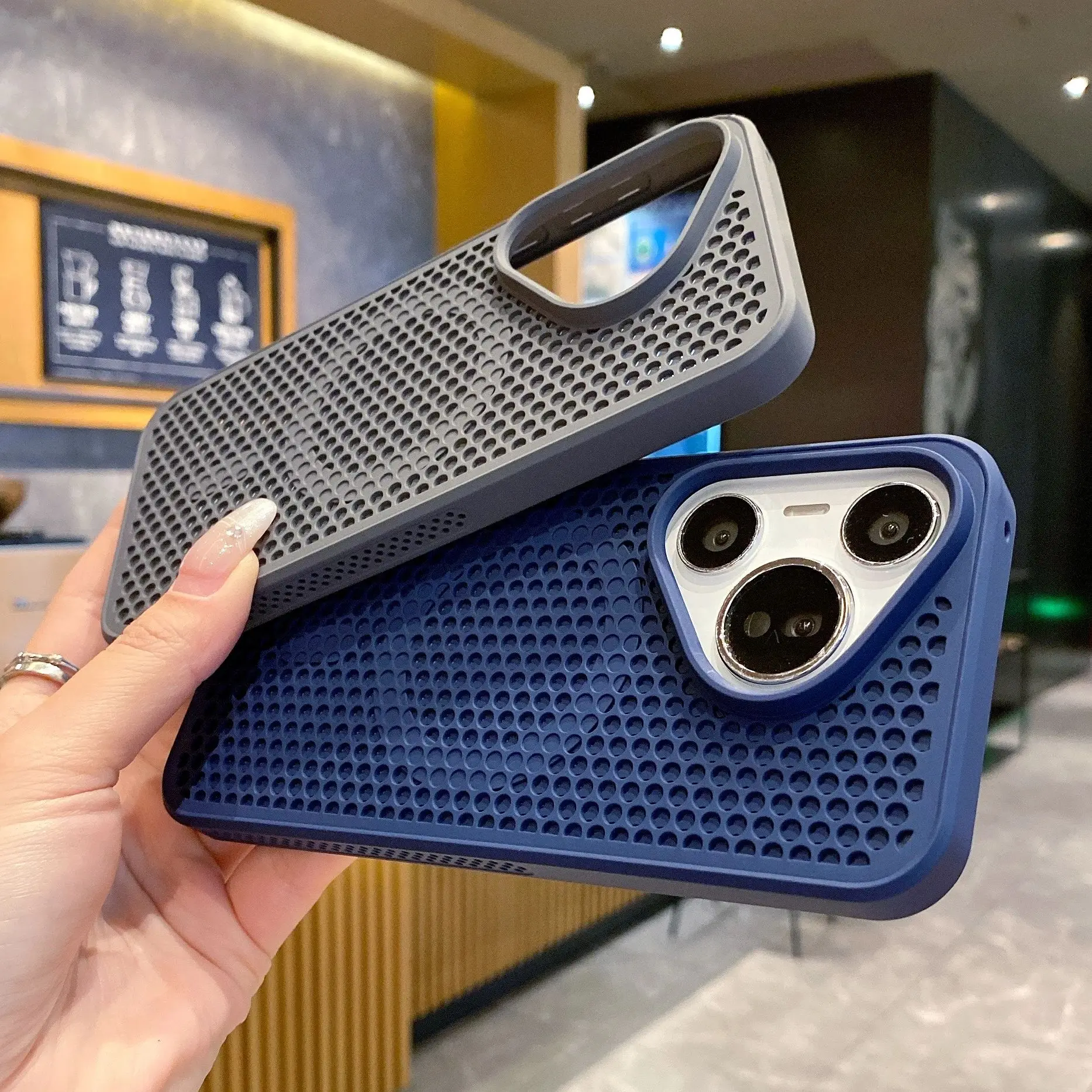 Enhanced Cooling Matte Shockproof Hard Back Cover with Heat Dissipation Mesh