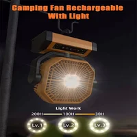 Can Be As A Power Bank Portable Hurricane Emergency 40000mAh High Capacity Battery Outdoor Tent Battery Fan 2