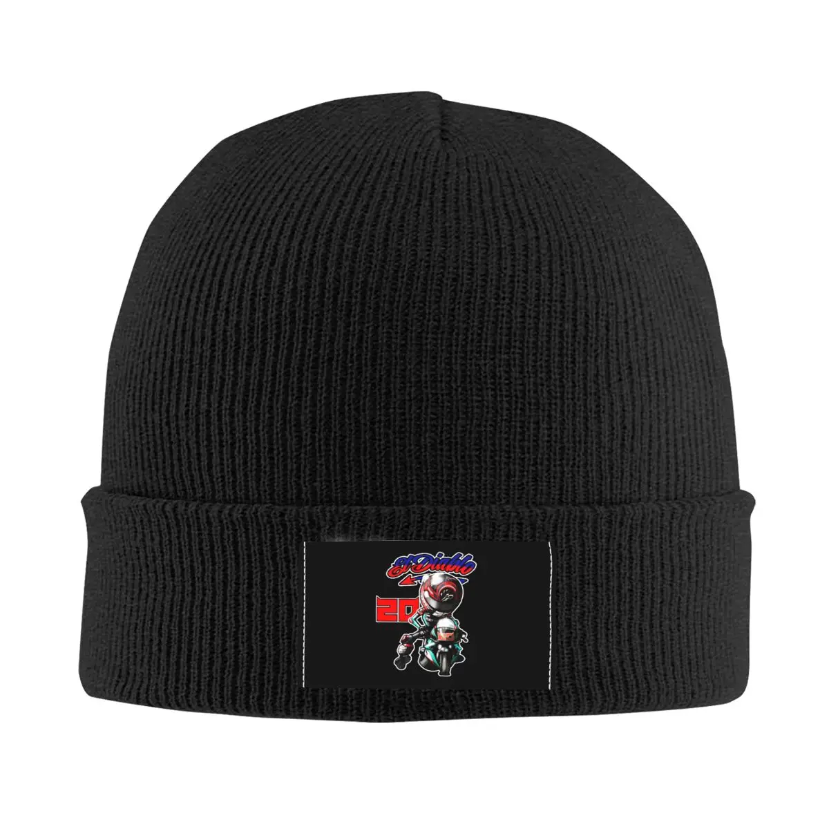 

Fabio Quartararo Bonnet Hats Hip Hop Knit Hat For Women Men Winter Warm Motorcycle Rider El Diablo Skullies Beanies Caps