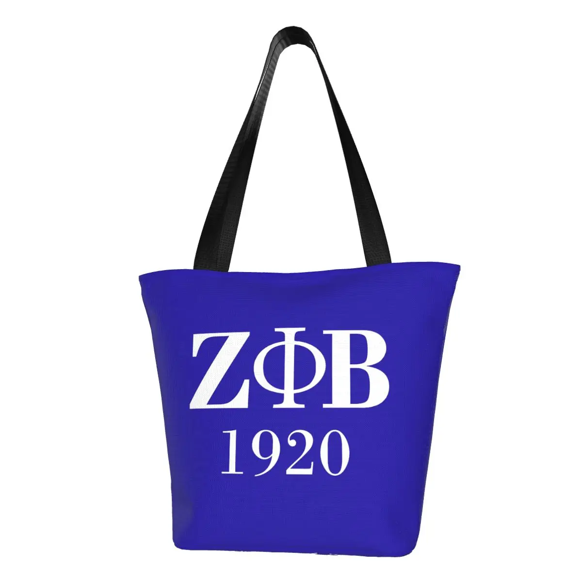 

Сумка для покупок Zeta Phi Beta Sorority, Холщовая Сумка для покупок с принтом, сумка-тоут через плечо, вместительная сумка с греческими буквами 1920