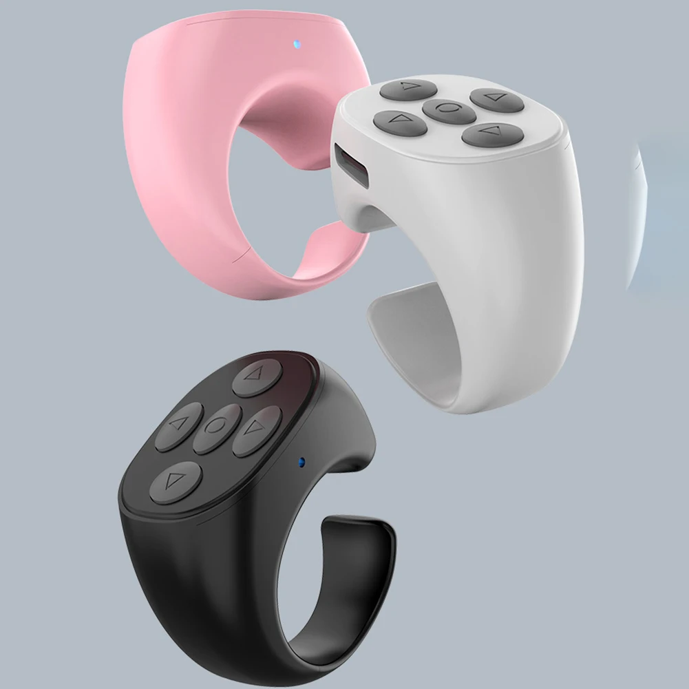 Camera Shutter Bluetooth-Compatible 5.3 Smart Phone Auto Clicker Phone Screen Device Ring for  for Android IPhone Tablets