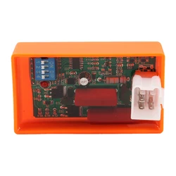 High - Performance Racing CDI for Motorcycles with Customizable Settings (Orange)