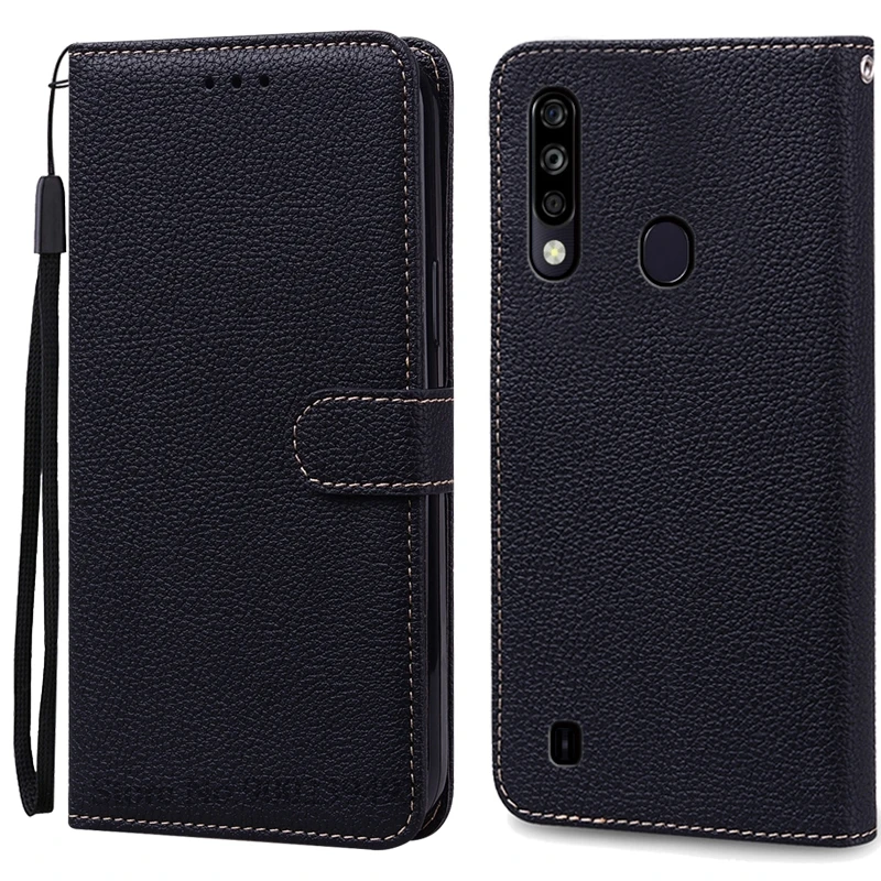 Sleek Silicone Wallet Leather Flip Case with Soft TPU Back Cover