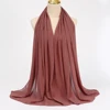 Foulard Hijab en mousseline de soie pour Femme, voile musulman ramadan ,hijab femme musulman,foulard musulmane pour femme, foulard mousseline en Jersey doux de haute qualité hijab islam voile femme musulman,70*180cm