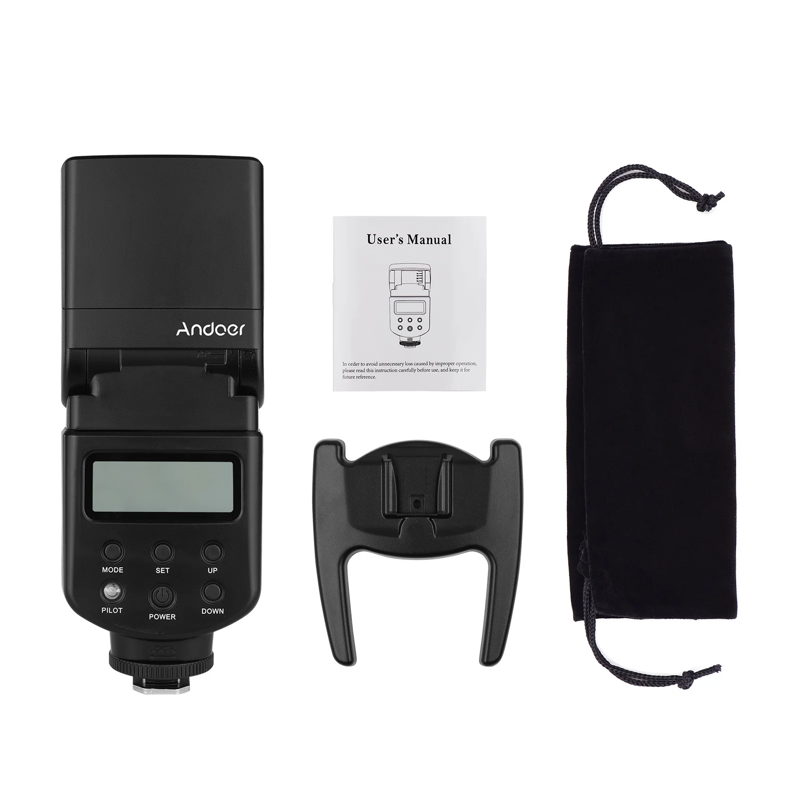 Andoer ユニバーサルフラッシュスピードライト GN40 調整可能な LED フィルライト オンカメラフラッシュ キヤノン ニコン オリンパス ペンタックス DSLR カメラ用