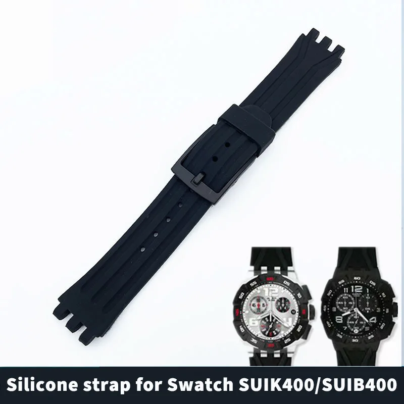 Cinturino In Silicone Per Swatch Suik400/Suib400 Serie 19Mm Cinturino Sostituire Accessori Per Orologi Uomo Donna Cinturino Per Orologio Cinturino Spo