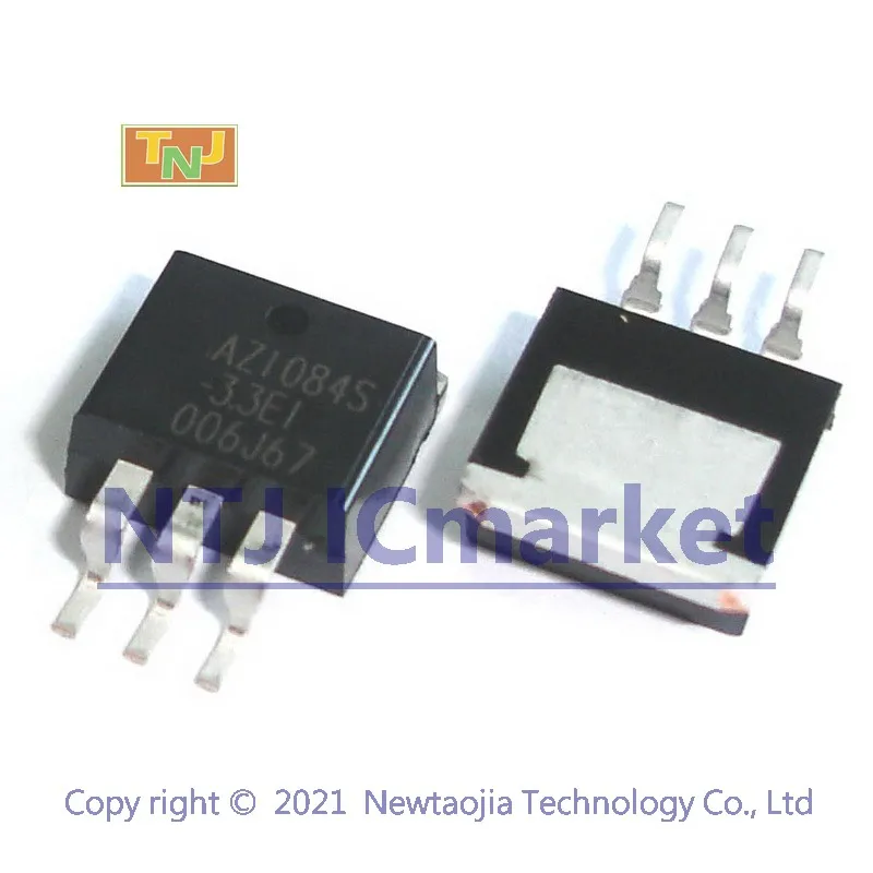 10 Pcs Az1084s-3.3tre1 To-263 Az1084s 3.3e1 Az1084cs-3.3 Az1084cs 5a ...