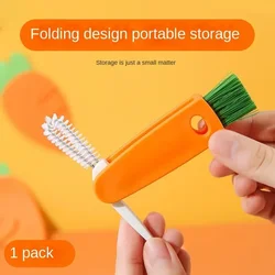 Compact Multi - Purpose Cleaning Brush for Bottles and Small Gaps (1Pc radish brush)