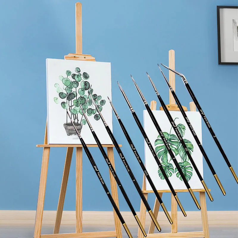 Nylon Watercolor Painting Fine Brushstroke Line Hooking Pen Set