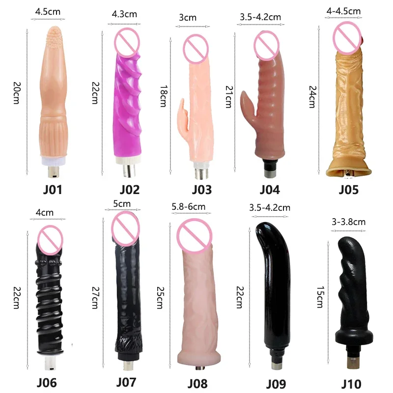 Automatic Sex Machine 3XLR Dildos Attachments Sex Toys for Women Flexible G Spot Pleasure Toys Love Machine Accessories